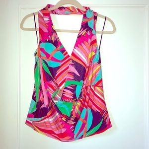 Trina Turk Halter Top, Sz. M